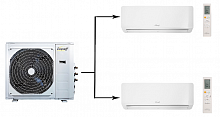 Мульти сплит система на 2 комнаты Eurohoff Smart multi EMMULT-18/2/EMMULT-09*2